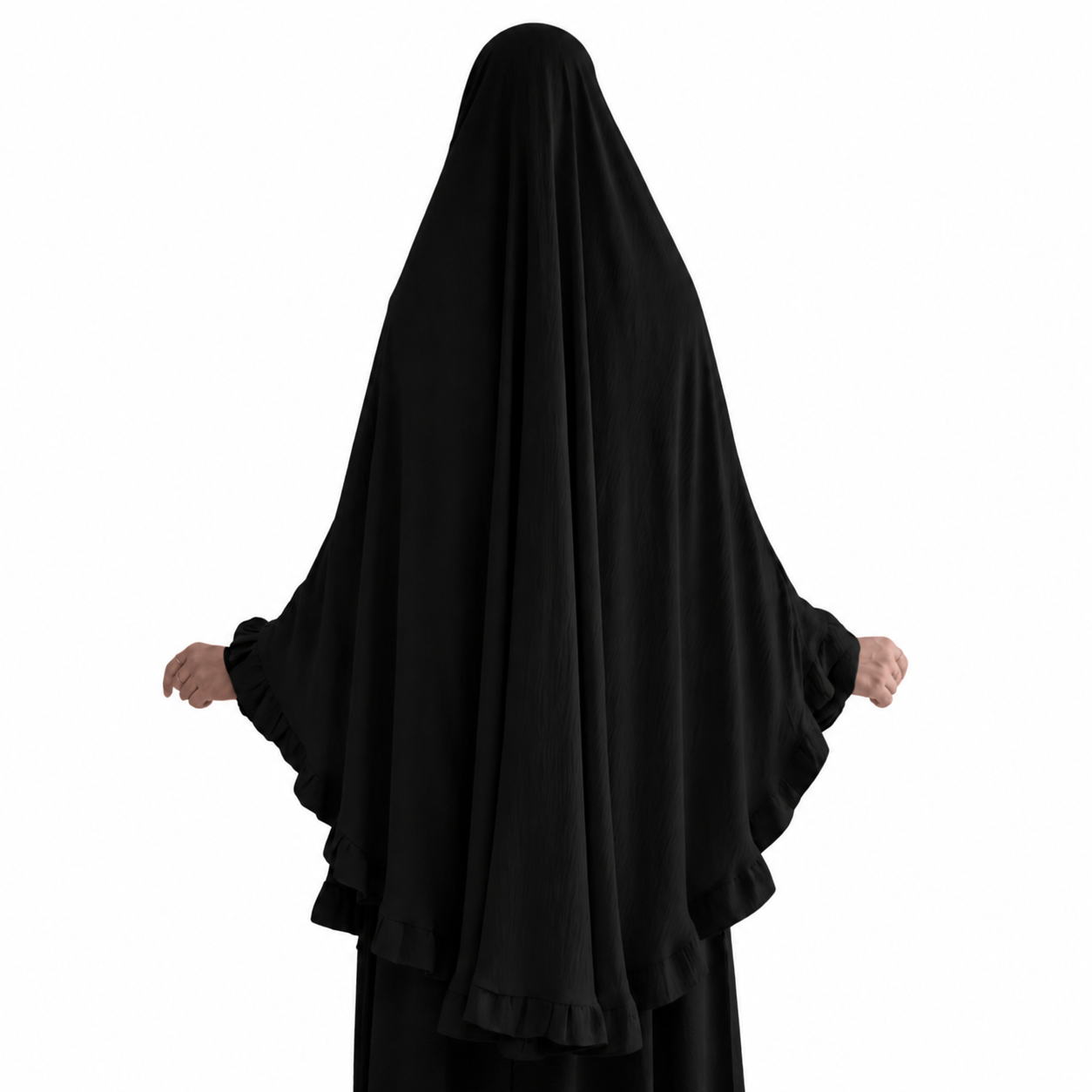 Layan Abaya/Khimar Set – Jazz – Schwarz – 2+1 GRATIS