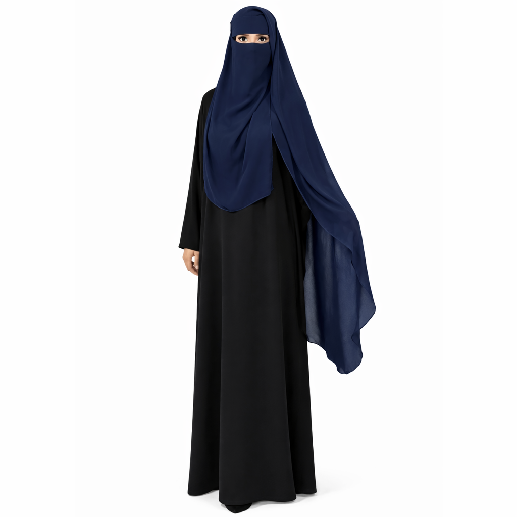 Tahira classic niqab - Navy