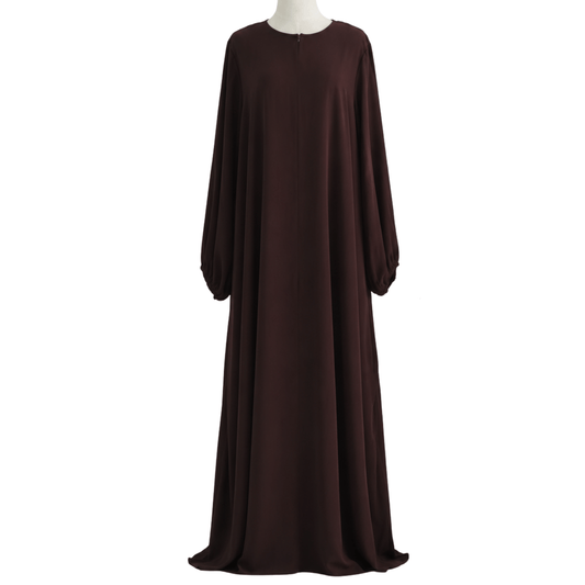 Layan abaya/khimar set - jazz - Espresso