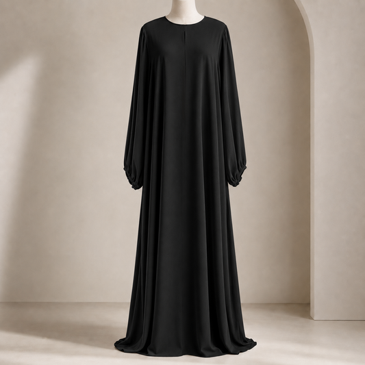 Layan abaya/khimar set - jazz - Black