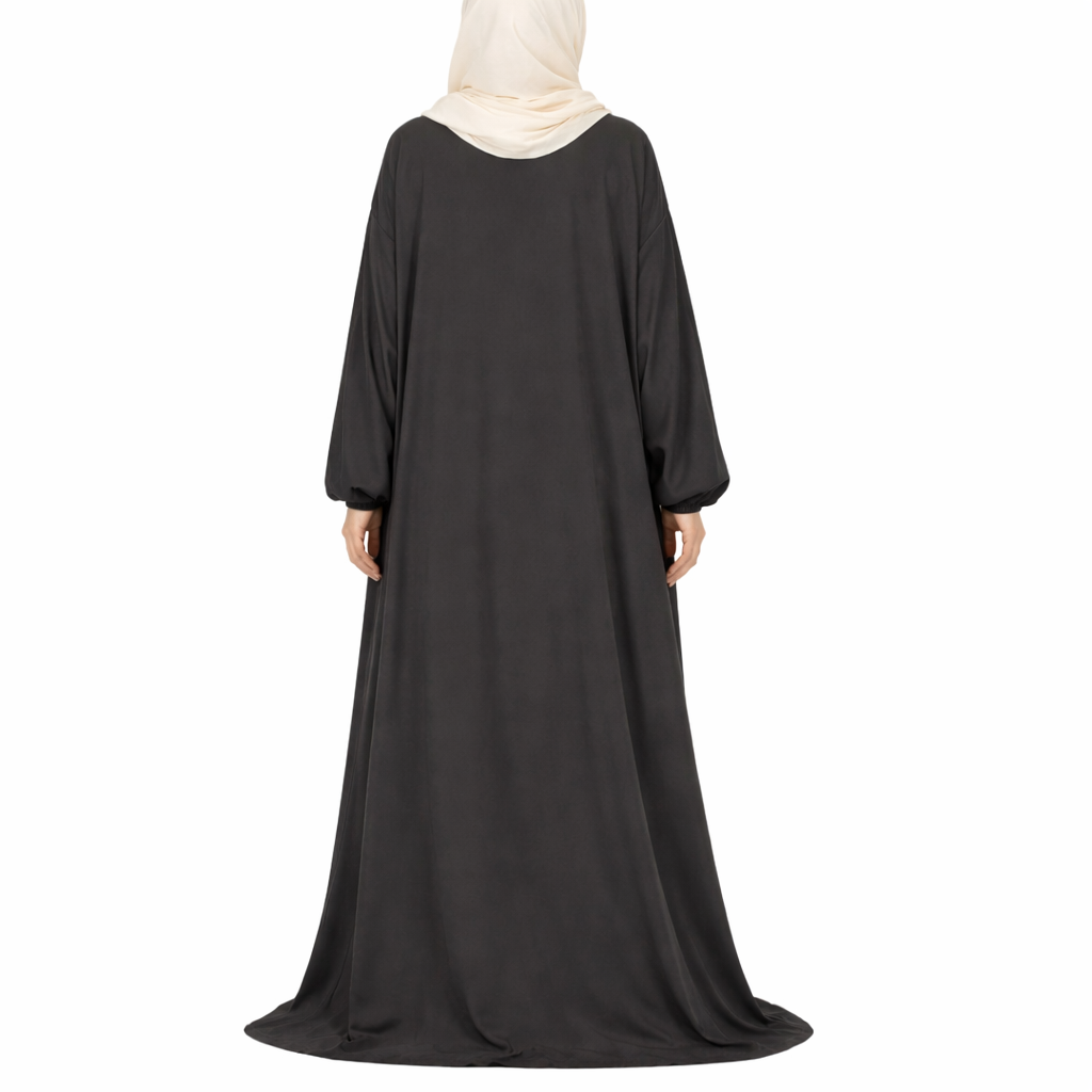 Zahra jazz abaya - oversized/plussize - Dark Grey