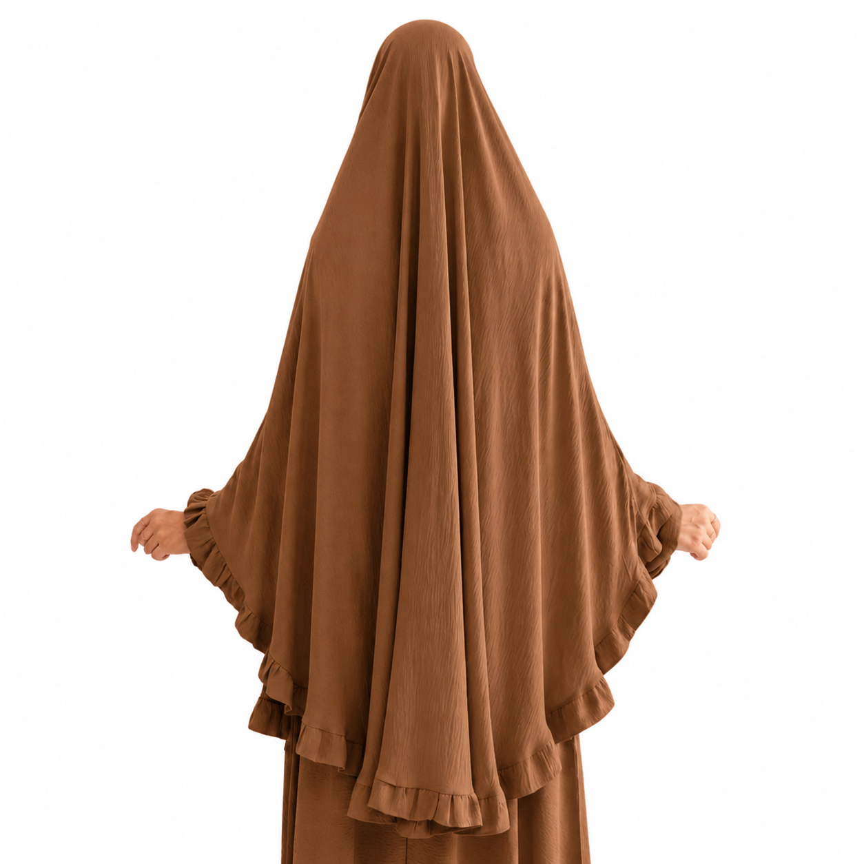 Layan Abaya/Khimar Set - Jazz - Zimt - 2+1 GRATIS