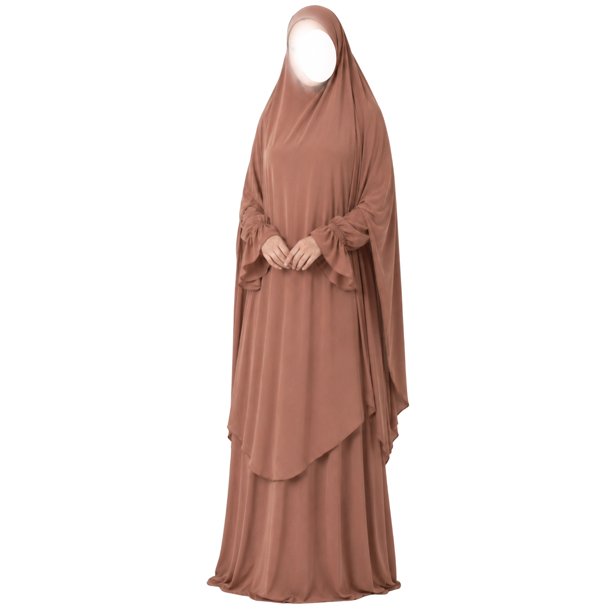 Amber - Abaya & knie khimar set - Autumn Spice