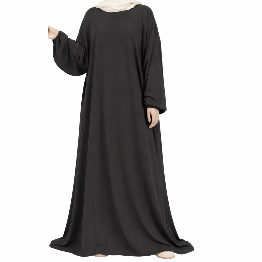 Zahra jazz abaya - oversized/plussize - Dark Grey