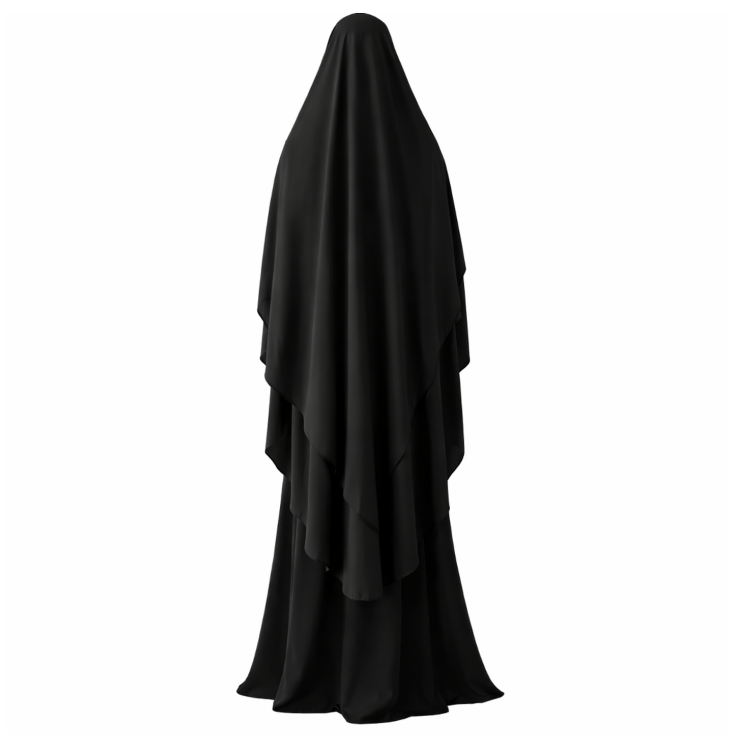 Amirah flow abaya - Black - 1+1 GRATIS