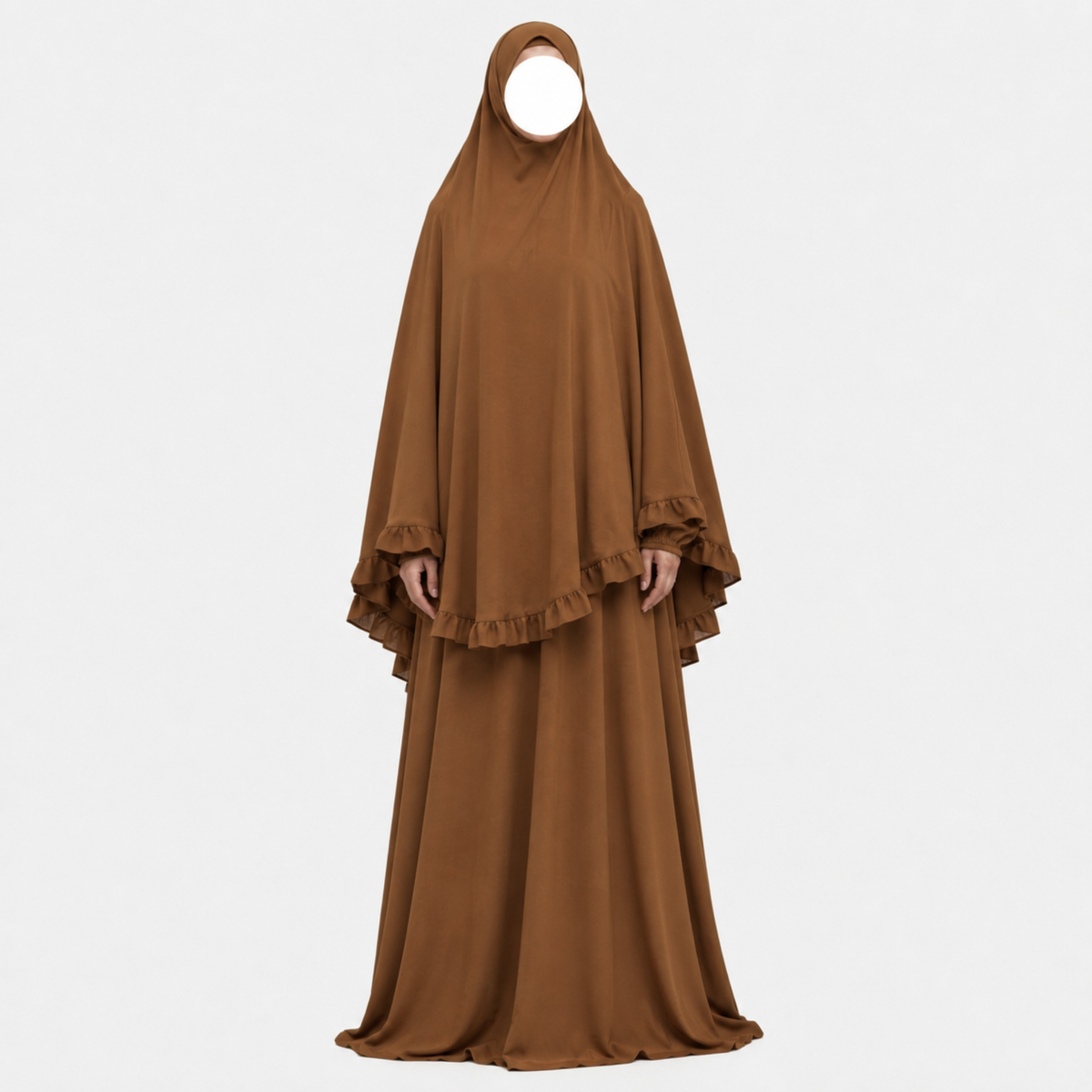 Layan abaya/khimar set - jazz - Cinnamon