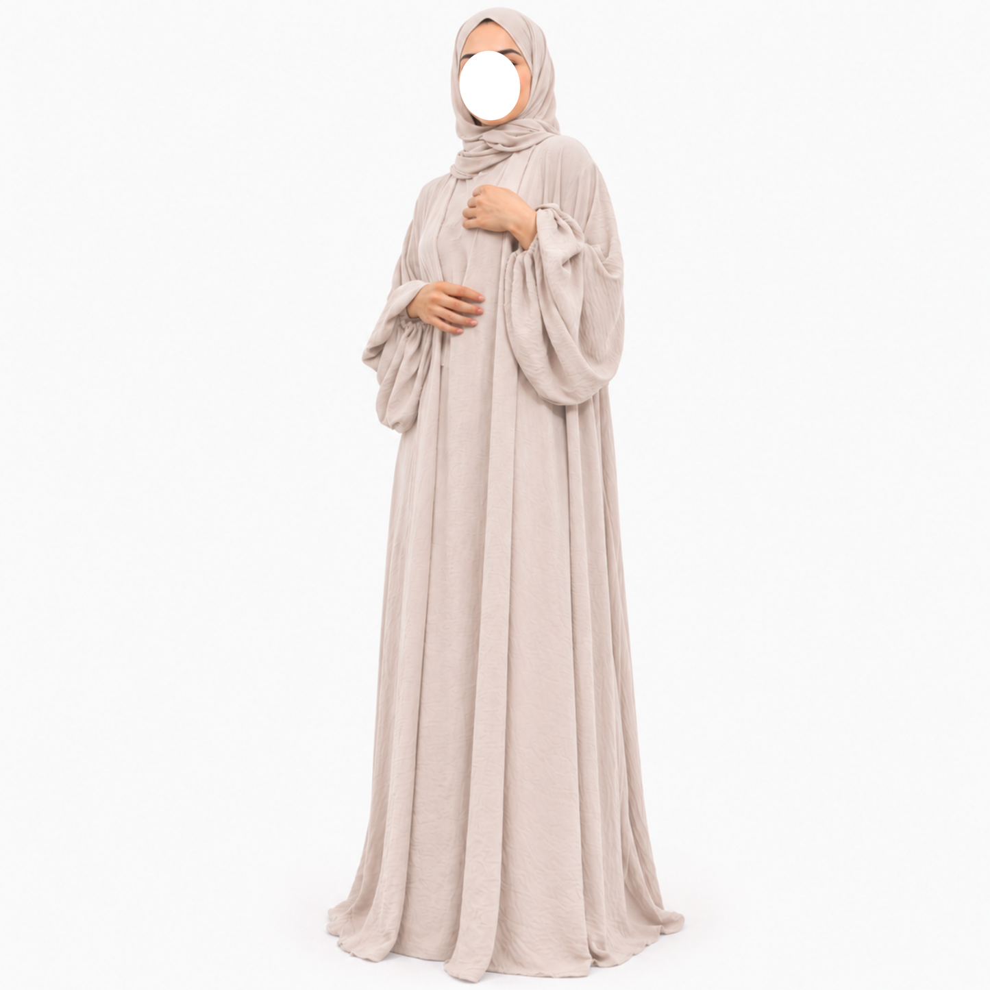 Maryam Abaya Set - 3-teilig - Jazz - Rosy Cream - LIMITED EDITION - Letztes Set!
