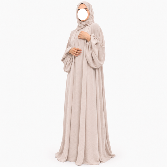 Maryam abaya set - 3 delig - jazz - Rosy cream - LIMITED EDITION - Laatste set!