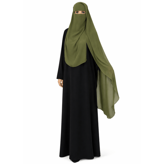 Tahira classic niqab - Olive