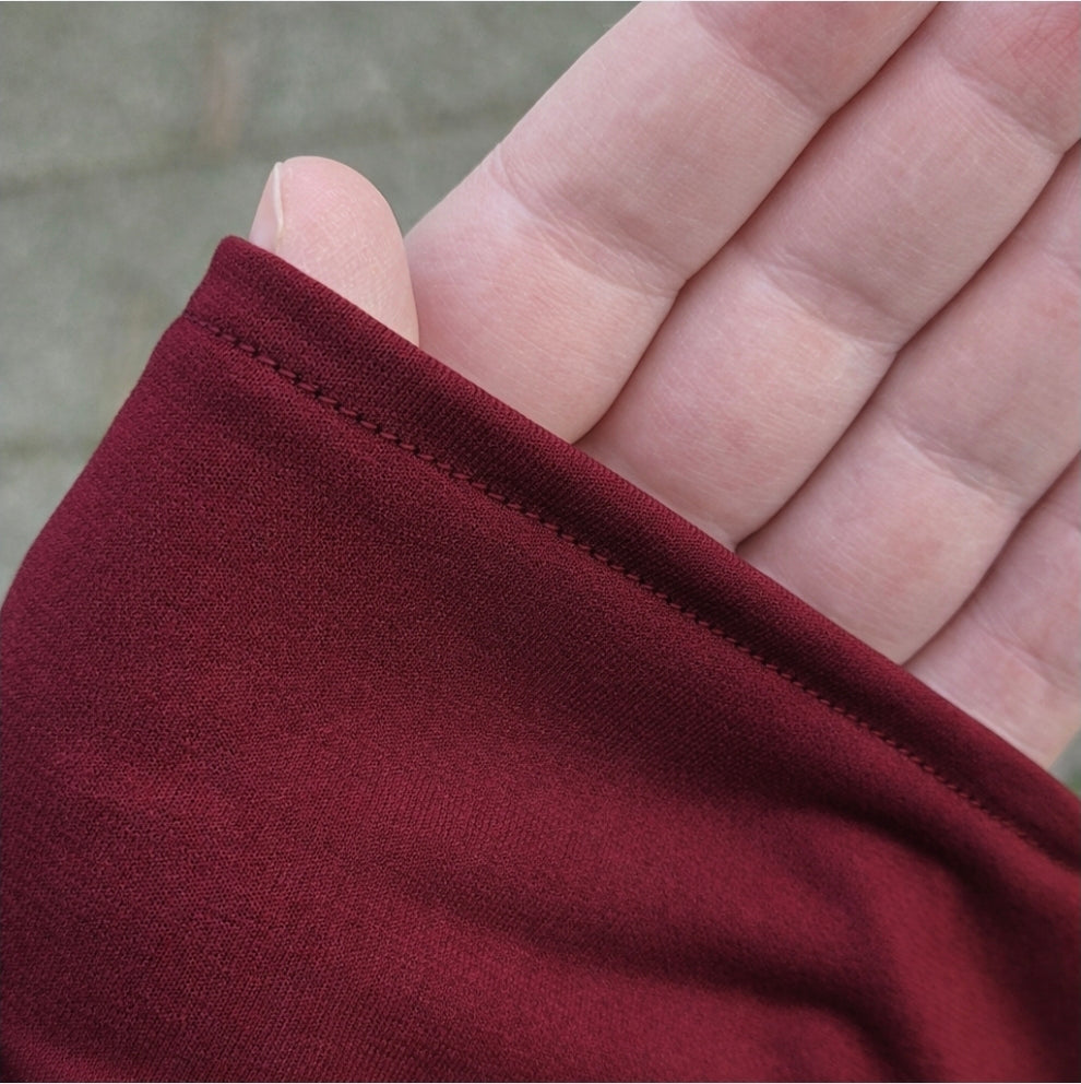 Premium jersey scheenkhimaar + rok - Dark cherry - 2+1 GRATIS