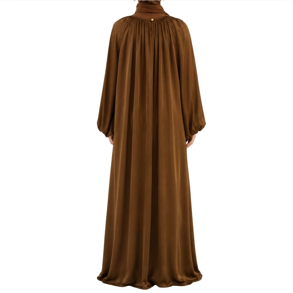 Amber Silk abaya - Limited Edition - 1 op voorraad