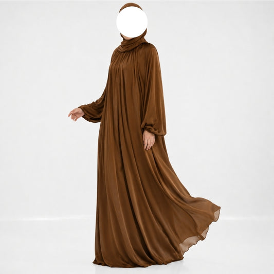 Amber Silk abaya - Limited Edition - 1 op voorraad