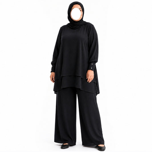 Jazz twinset - Plussize - Black