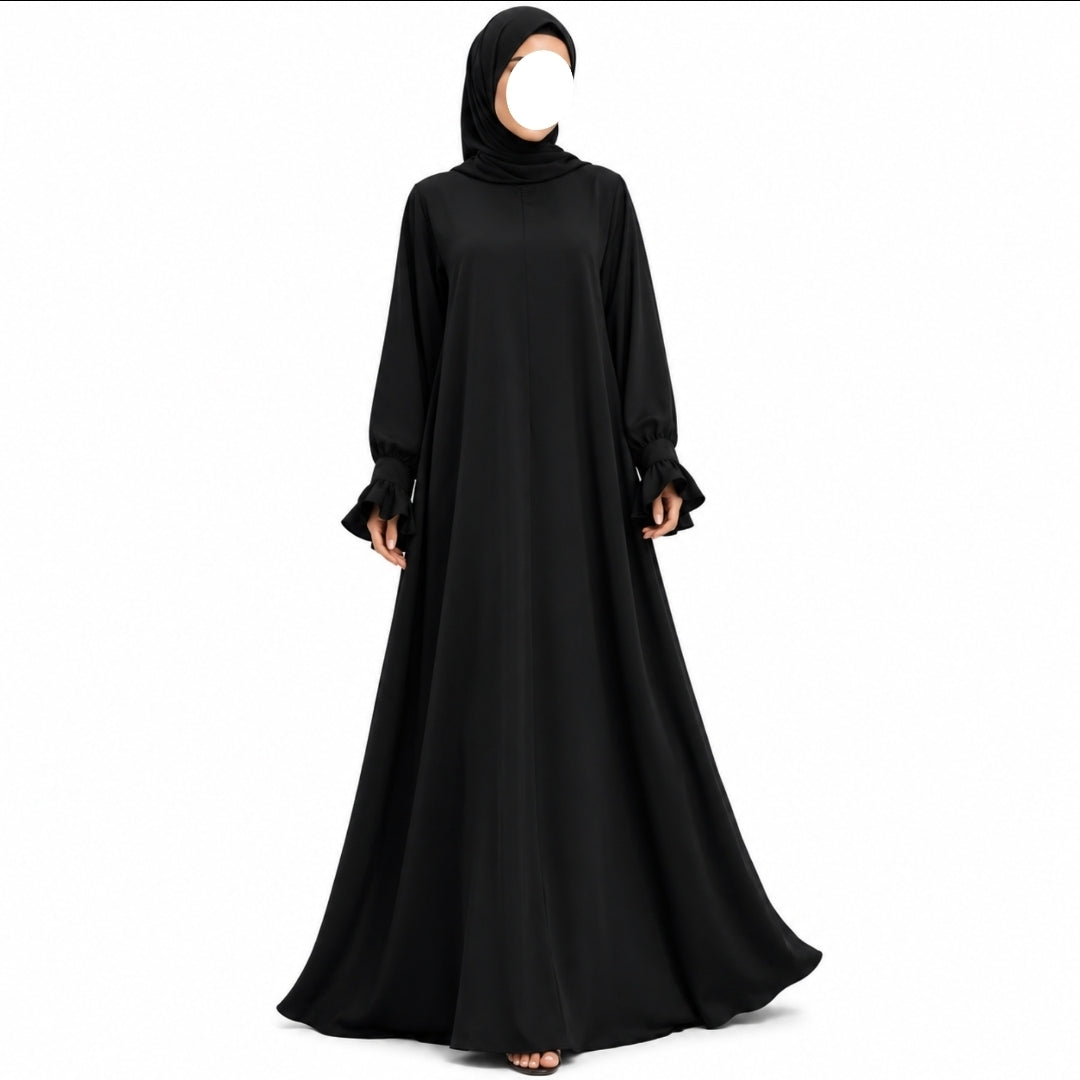 Ensemble abaya et khimar nida noir pur