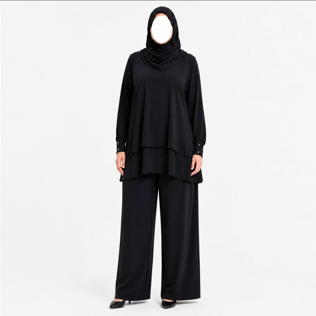 Jazz twinset - Plussize - Black