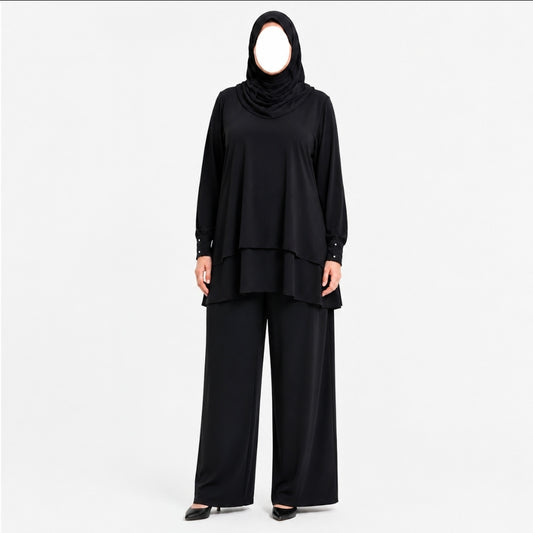 Jazz twinset - Plussize - Black