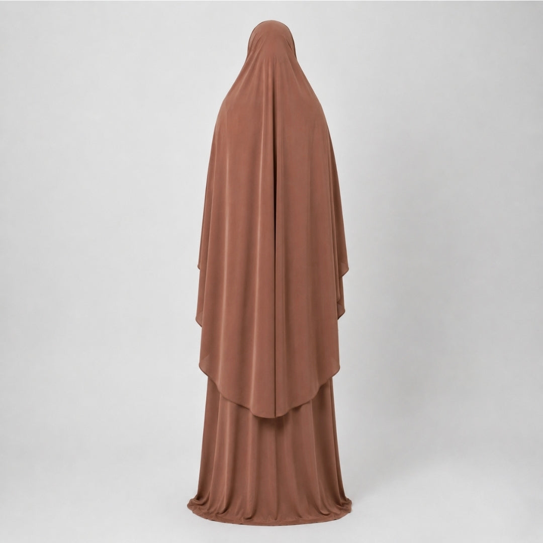 Amber - Abaya & knie khimar set - Autumn Spice