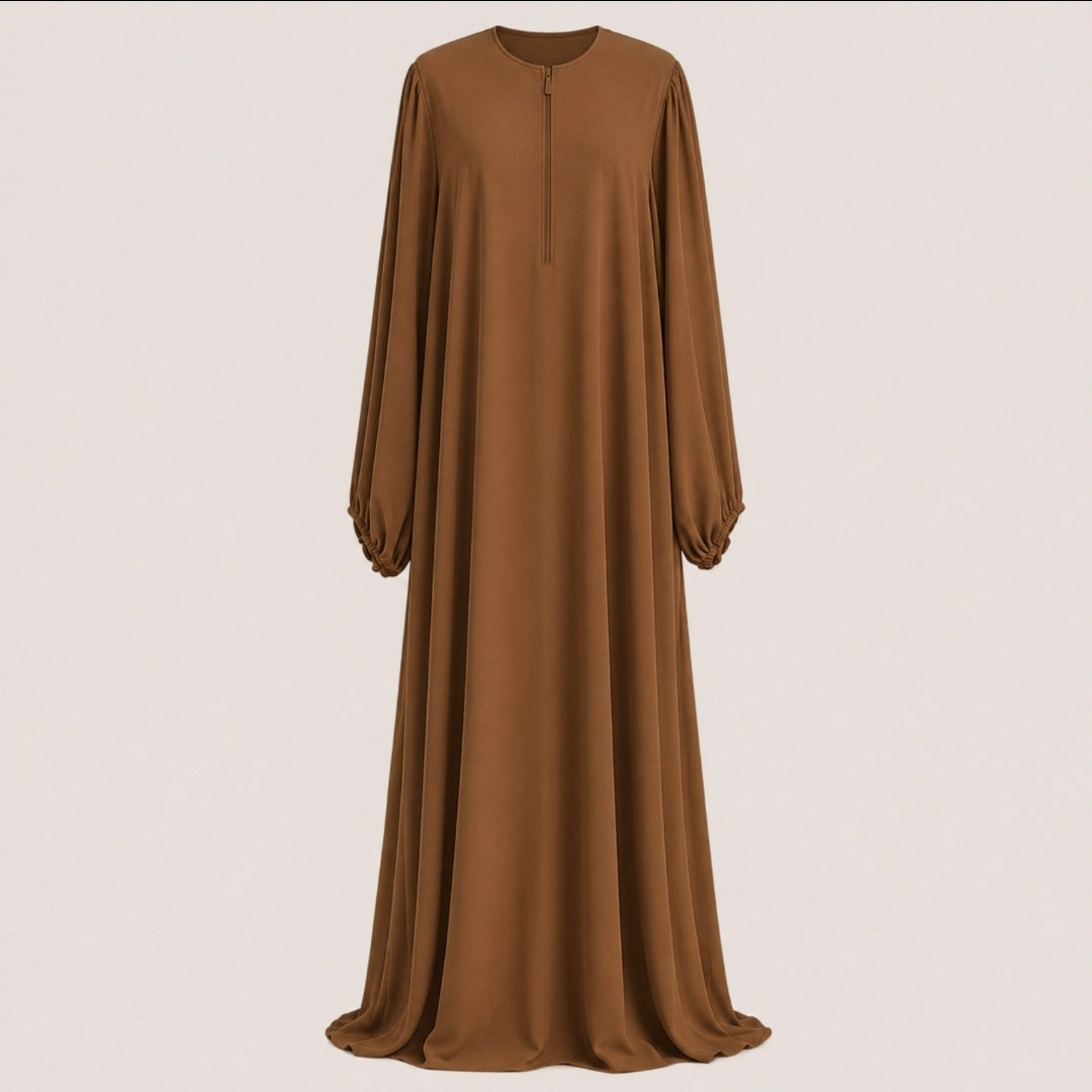 Layan abaya/khimar set - jazz - Cinnamon