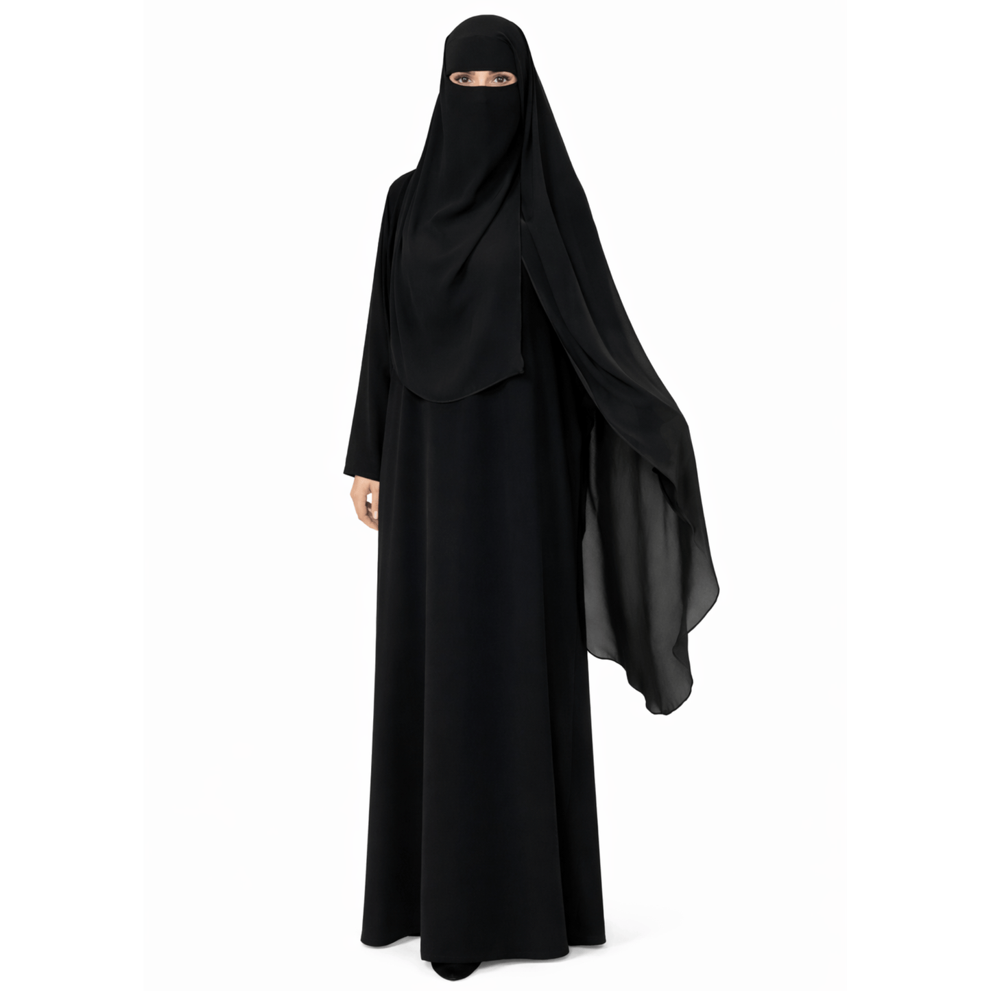 Tahira classic niqab - Black