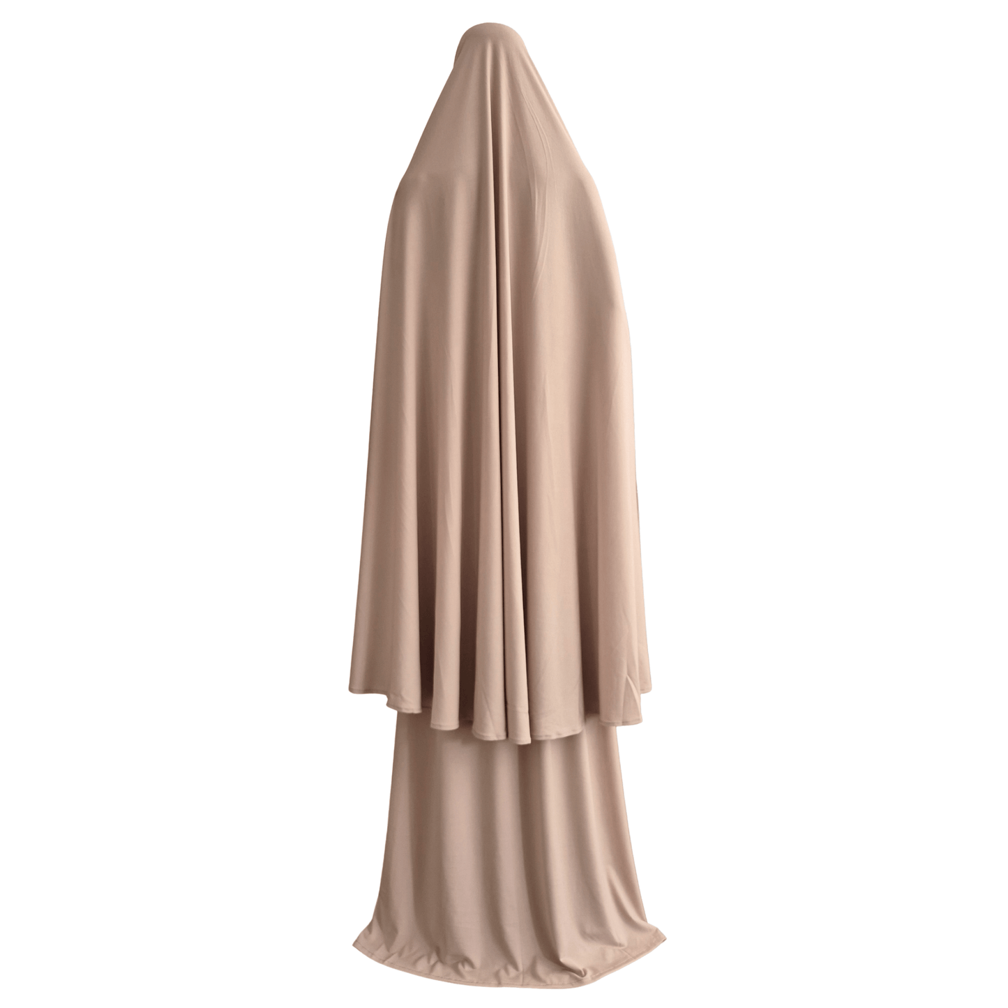 Premium jersey scheenkhimaar + rok - Beautiful beige - 2+1 GRATIS