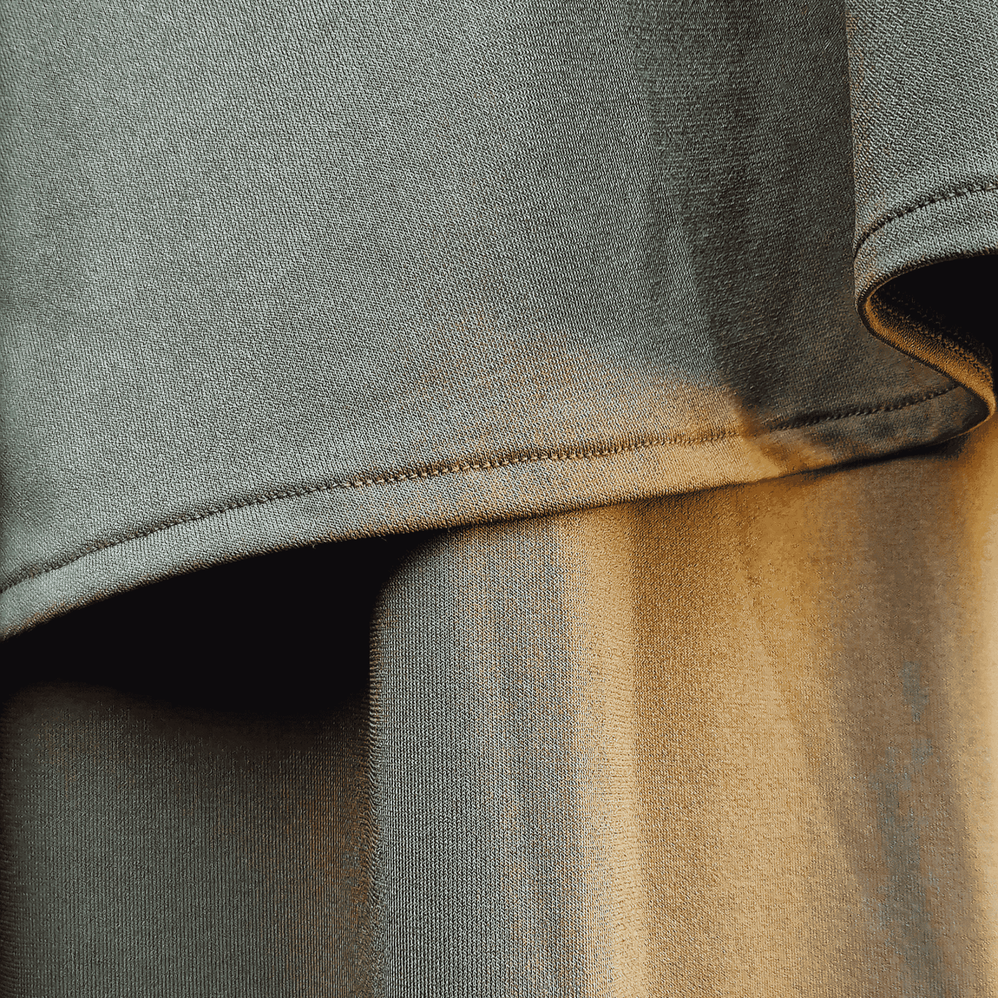 Premium jersey scheenkhimaar + rok - Lush olive green - 2+1 GRATIS