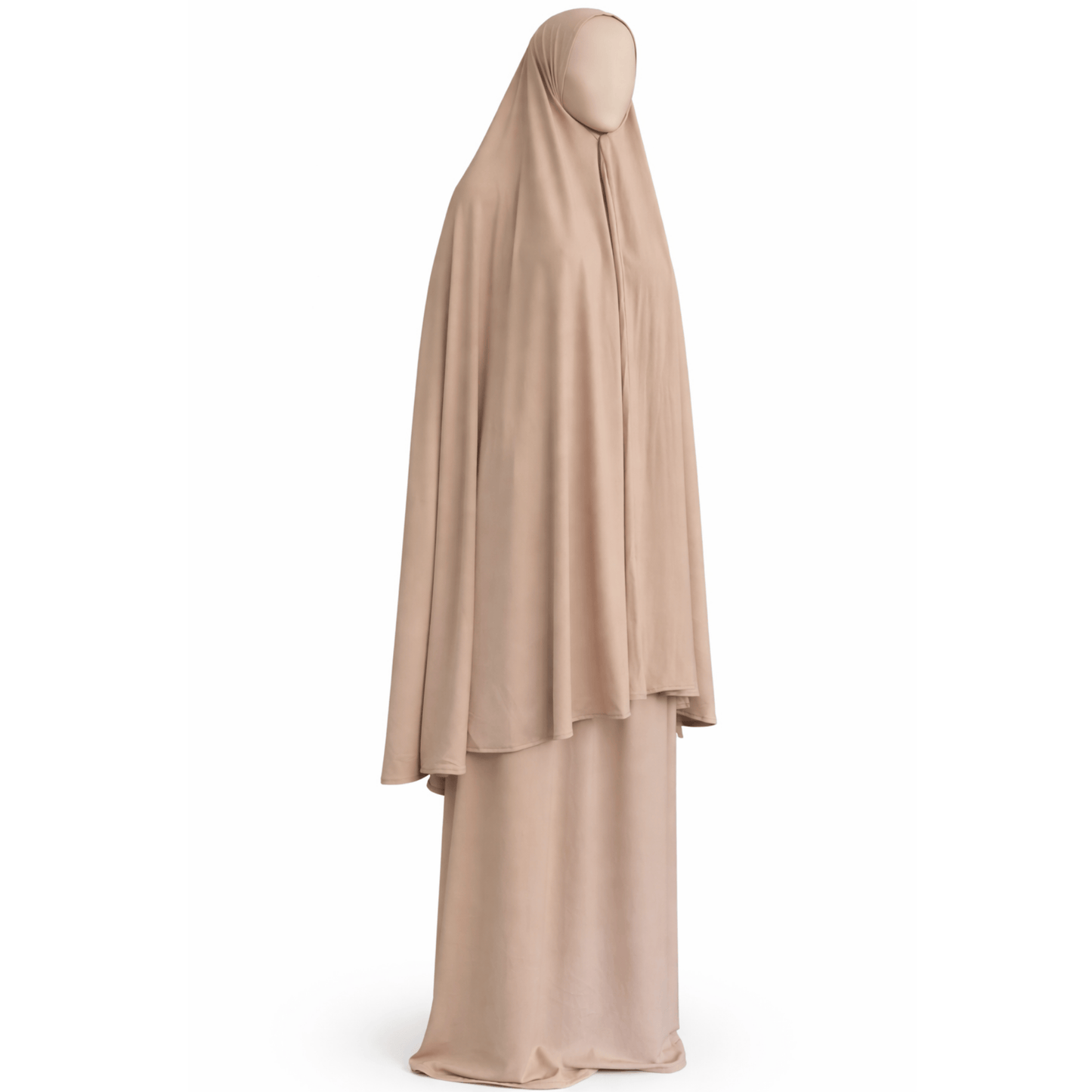 Premium jersey scheenkhimaar + rok - Beautiful beige - 2+1 GRATIS