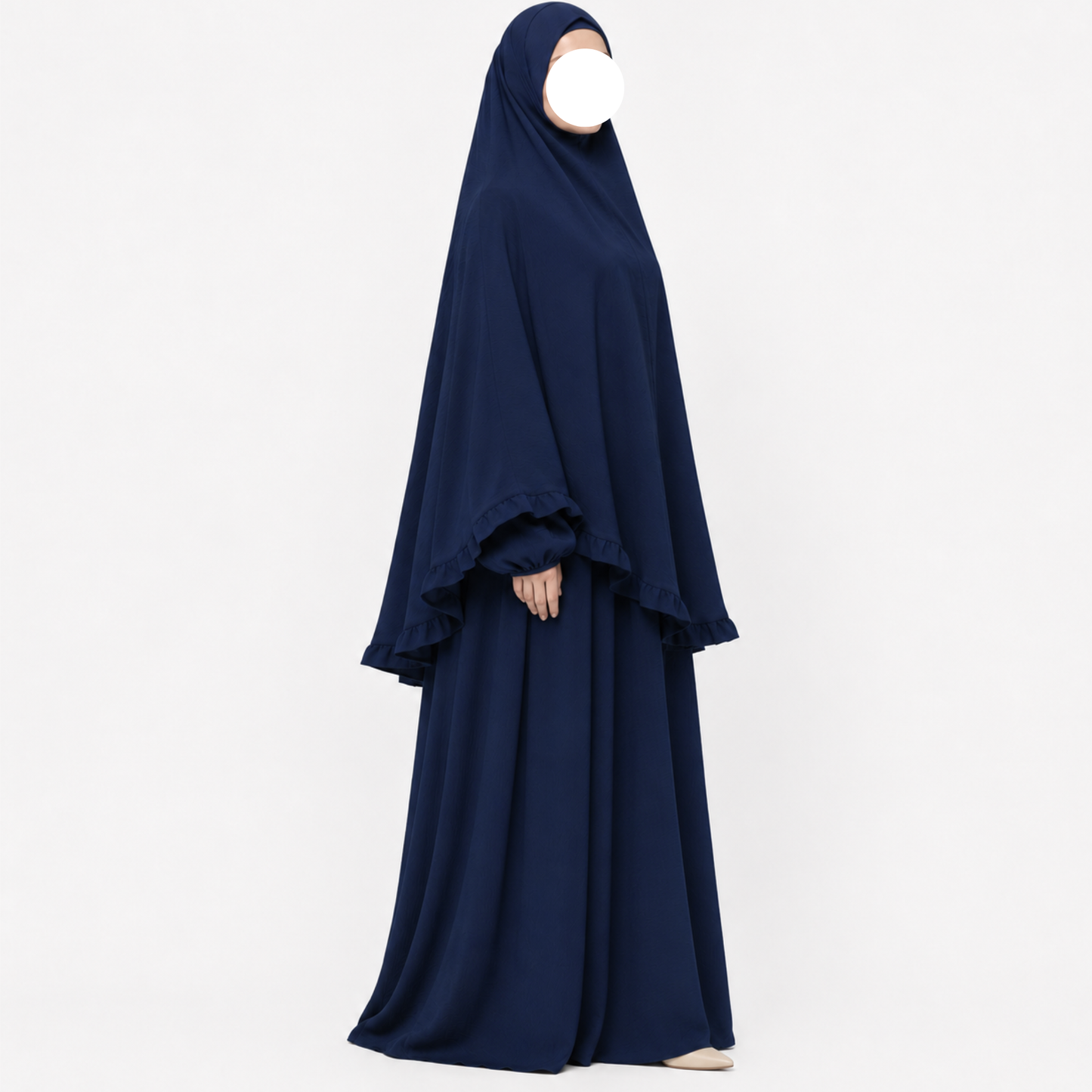 Ensemble Layan abaya/khimar - jazz - Bleu marine - 2+1 GRATUIT