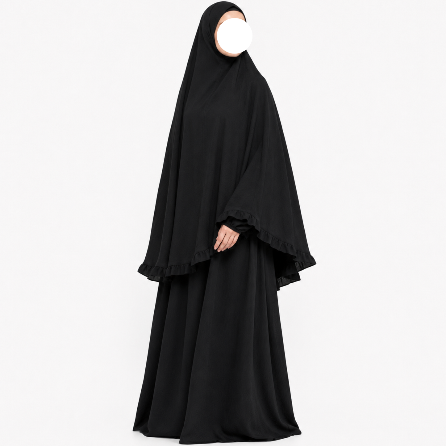 Layan Abaya/Khimar Set – Jazz – Schwarz – 2+1 GRATIS