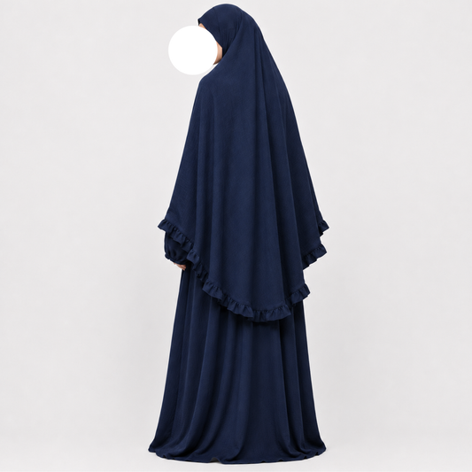 Layan abaya/khimar set - jazz - Navy