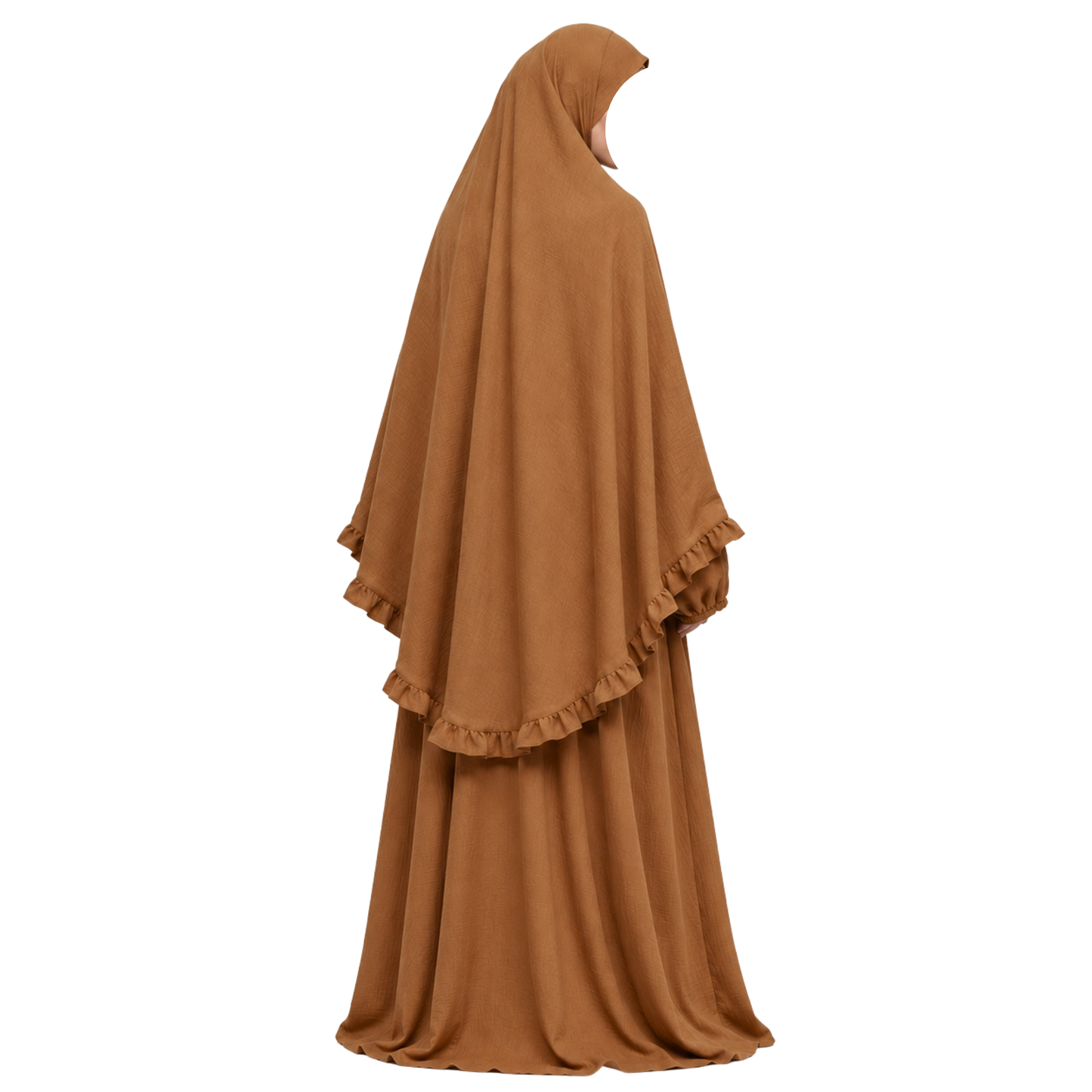 Layan Abaya/Khimar Set - Jazz - Zimt - 2+1 GRATIS