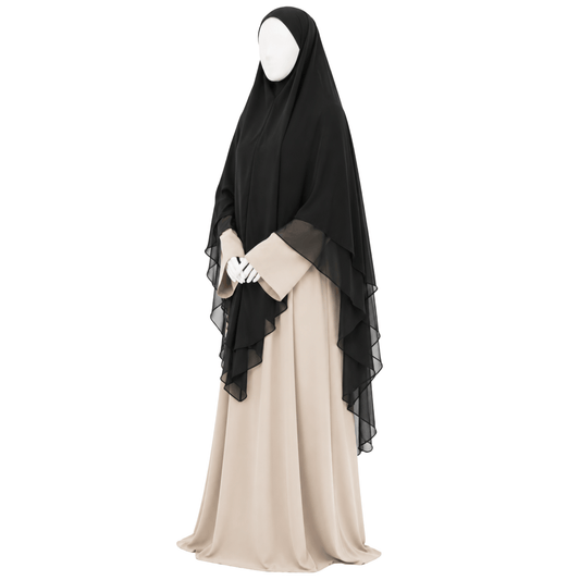 Yemeni royal scheen-khimaar - Black