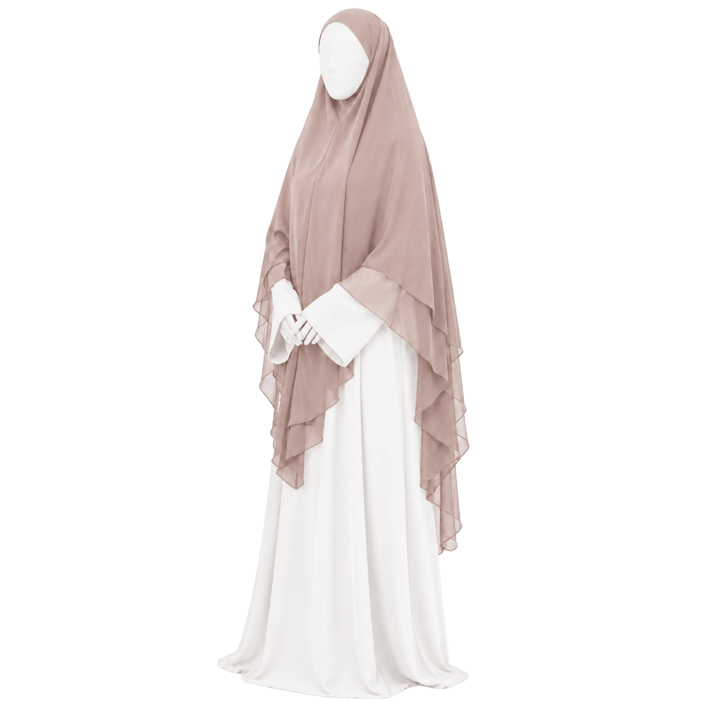 Yemeni royal scheen-khimaar - Soft blush
