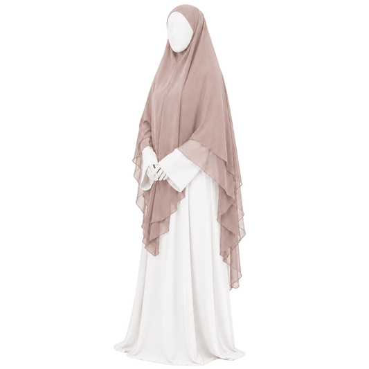 Yemeni royal scheen-khimaar - Soft blush