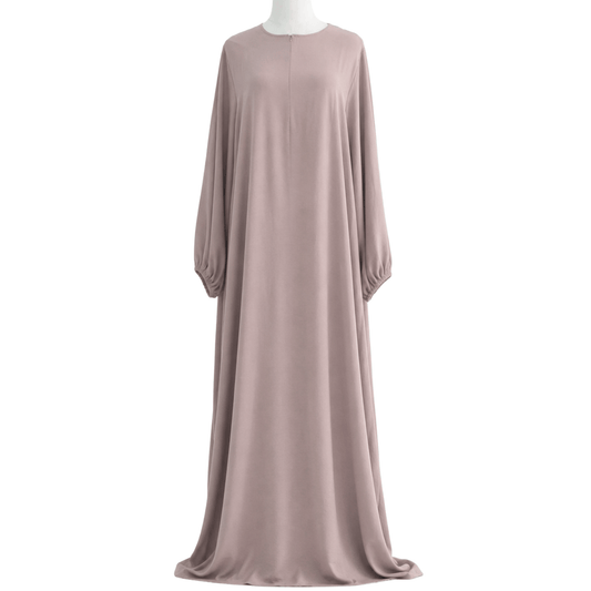 Layan abaya/khimar set - jazz - Light dusty pink