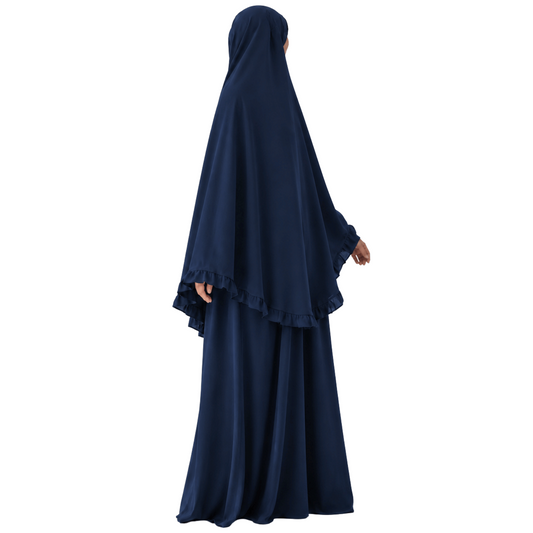 Layan abaya/khimar set - jazz - Navy