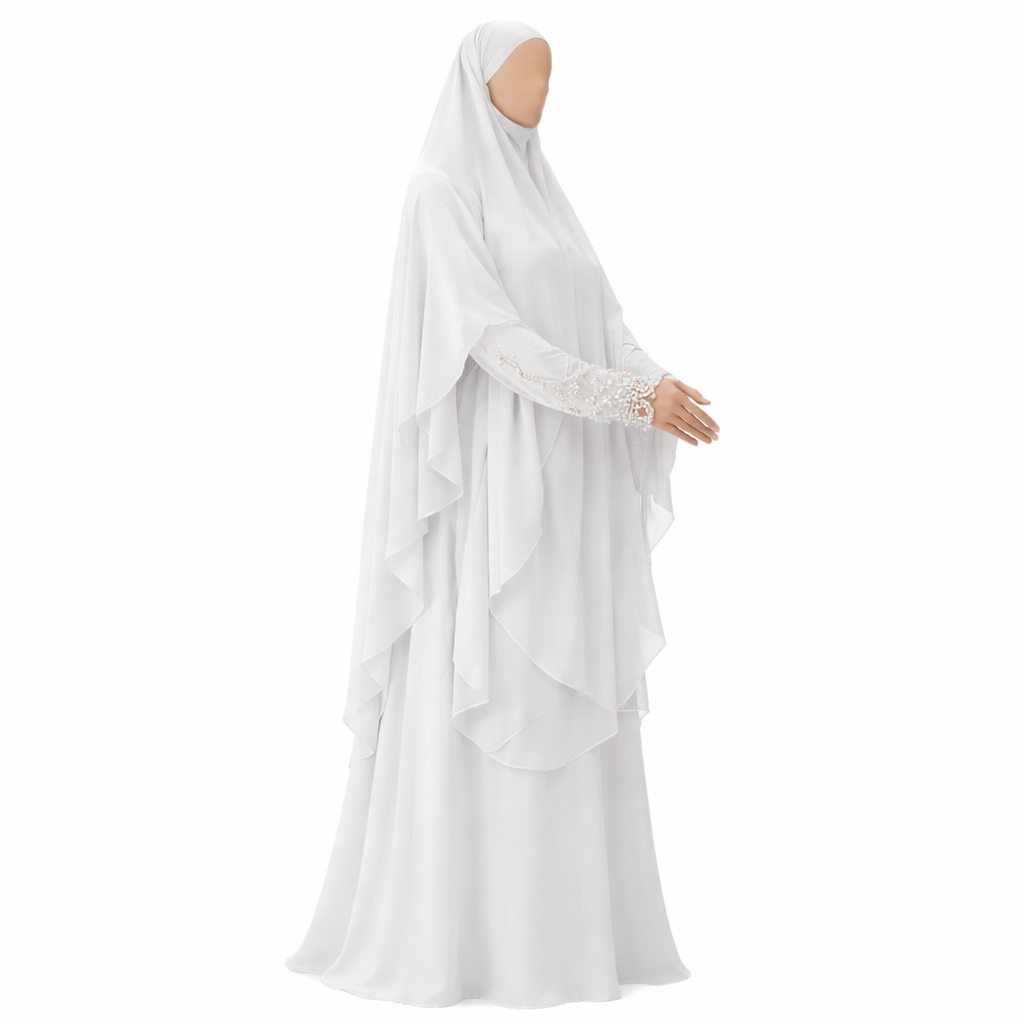 Yemeni royal scheen-khimaar - Pure white