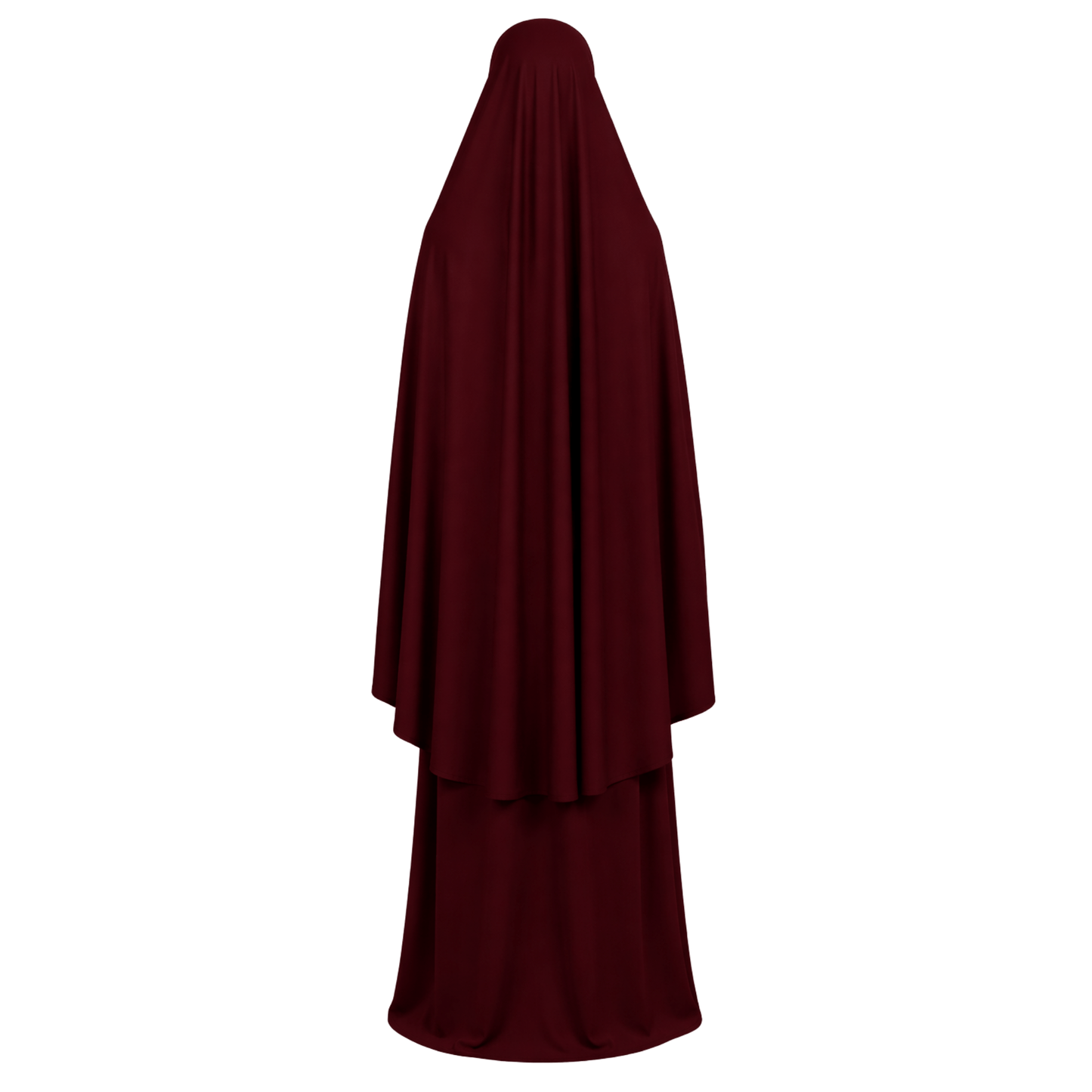 Premium jersey scheenkhimaar + rok - Dark cherry - 2+1 GRATIS