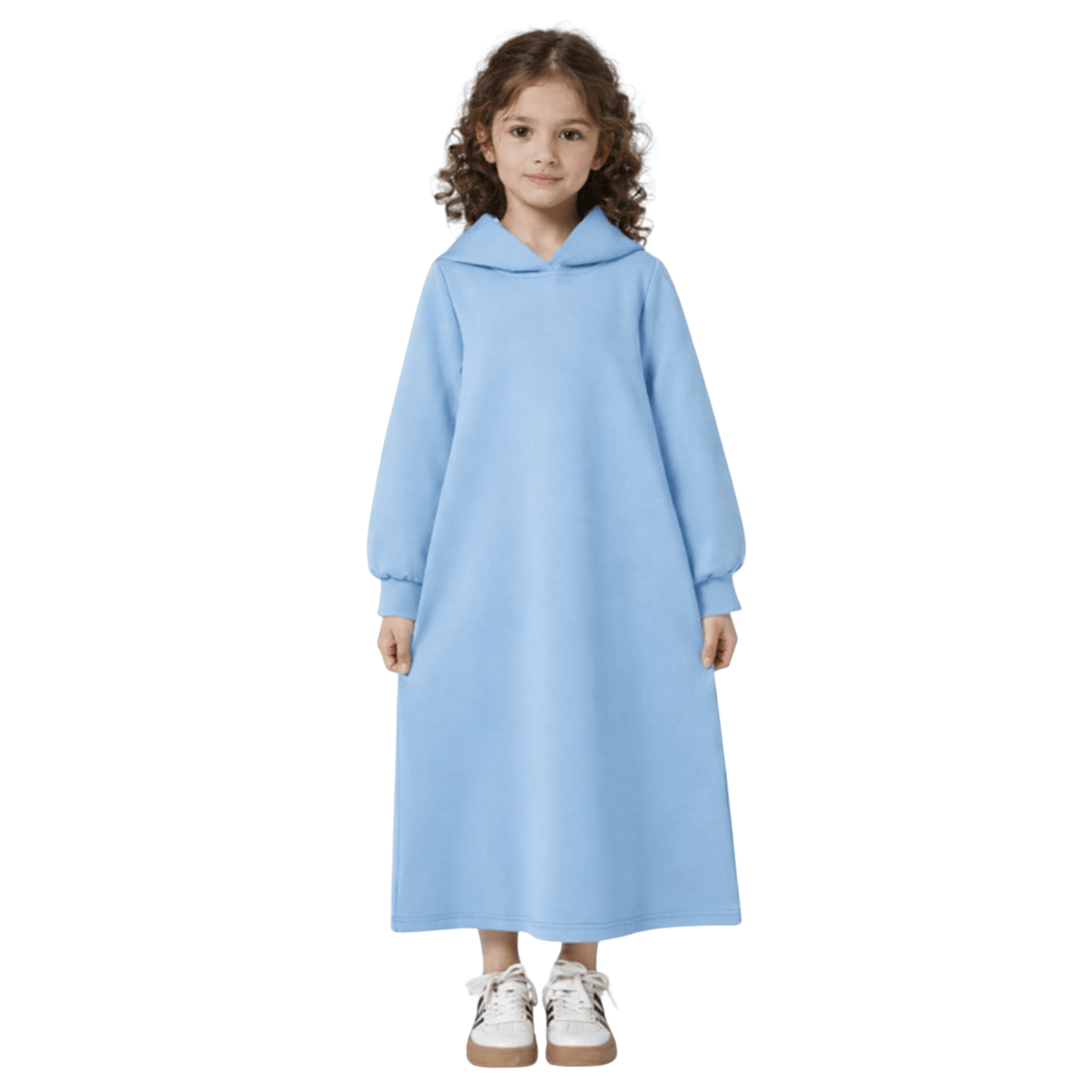 Everyday hoodie abaya - Sky blue