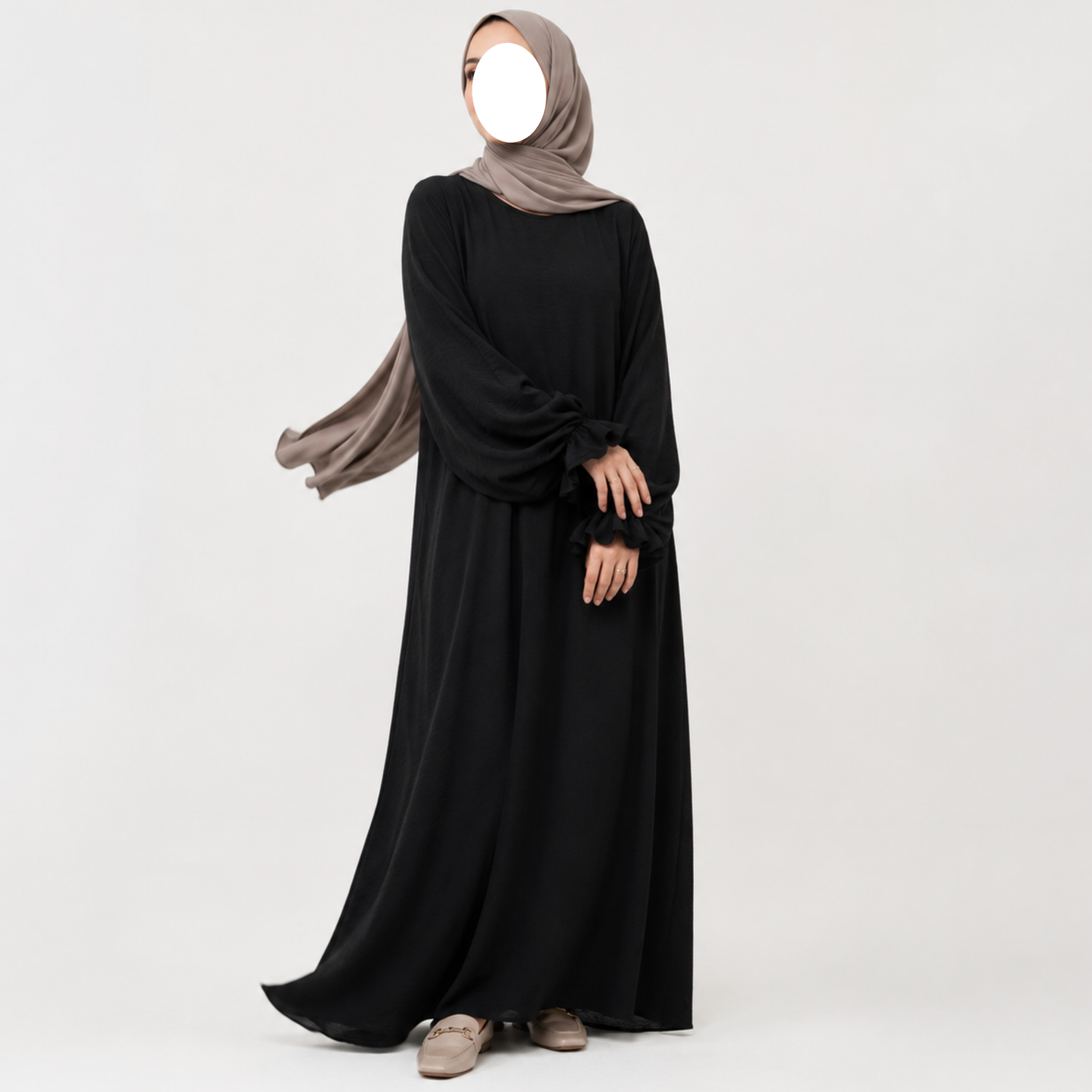 Jazz abaya - Tiener - One size XS t/m M - Black