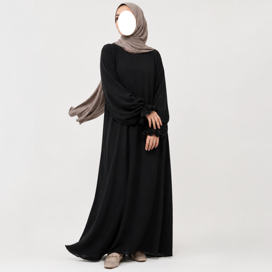 Jazz abaya - Tiener - One size XS t/m M - Black