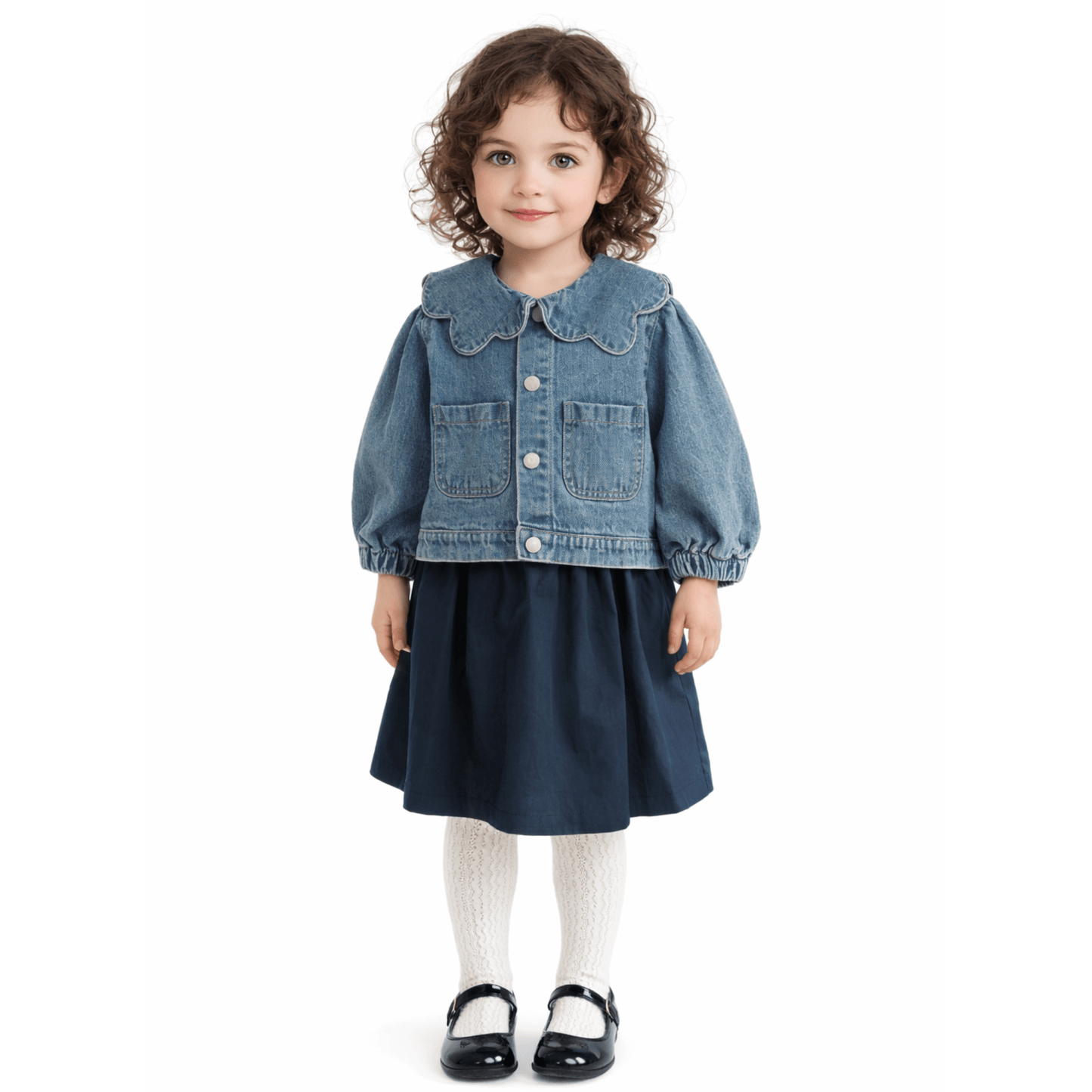 Denim jas - meisjes - 20% korting