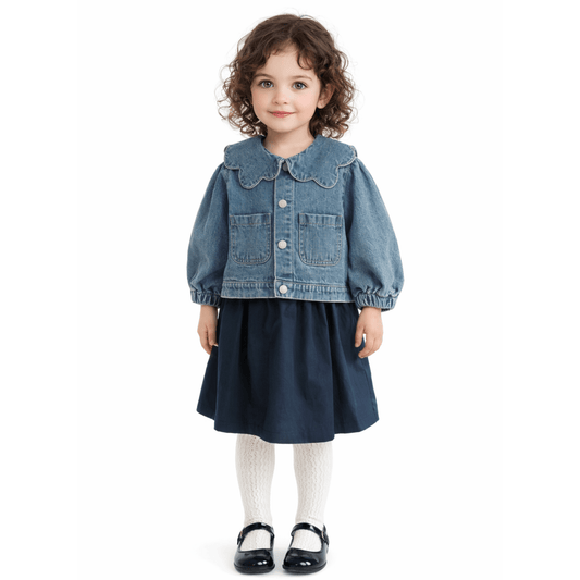 Denim jas - meisjes - 20% korting